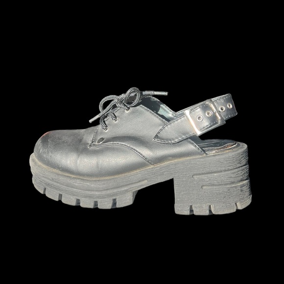 VINTAGE Coco Blue 90s Platform Shoes - Picture 2 of 6